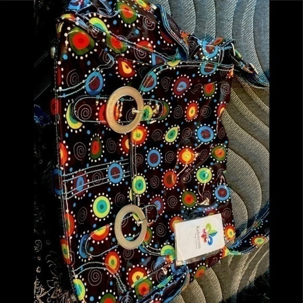 Kalencom multi colored many pocket Diaper Bag
